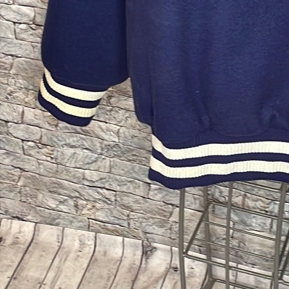 🔥🔥🔥ATL HAWKS VINTAGE WOOL BOMBER JACKET W Leather Lettering Size: XXL🥶🔥🔥🔥 - Picture 11 of 17